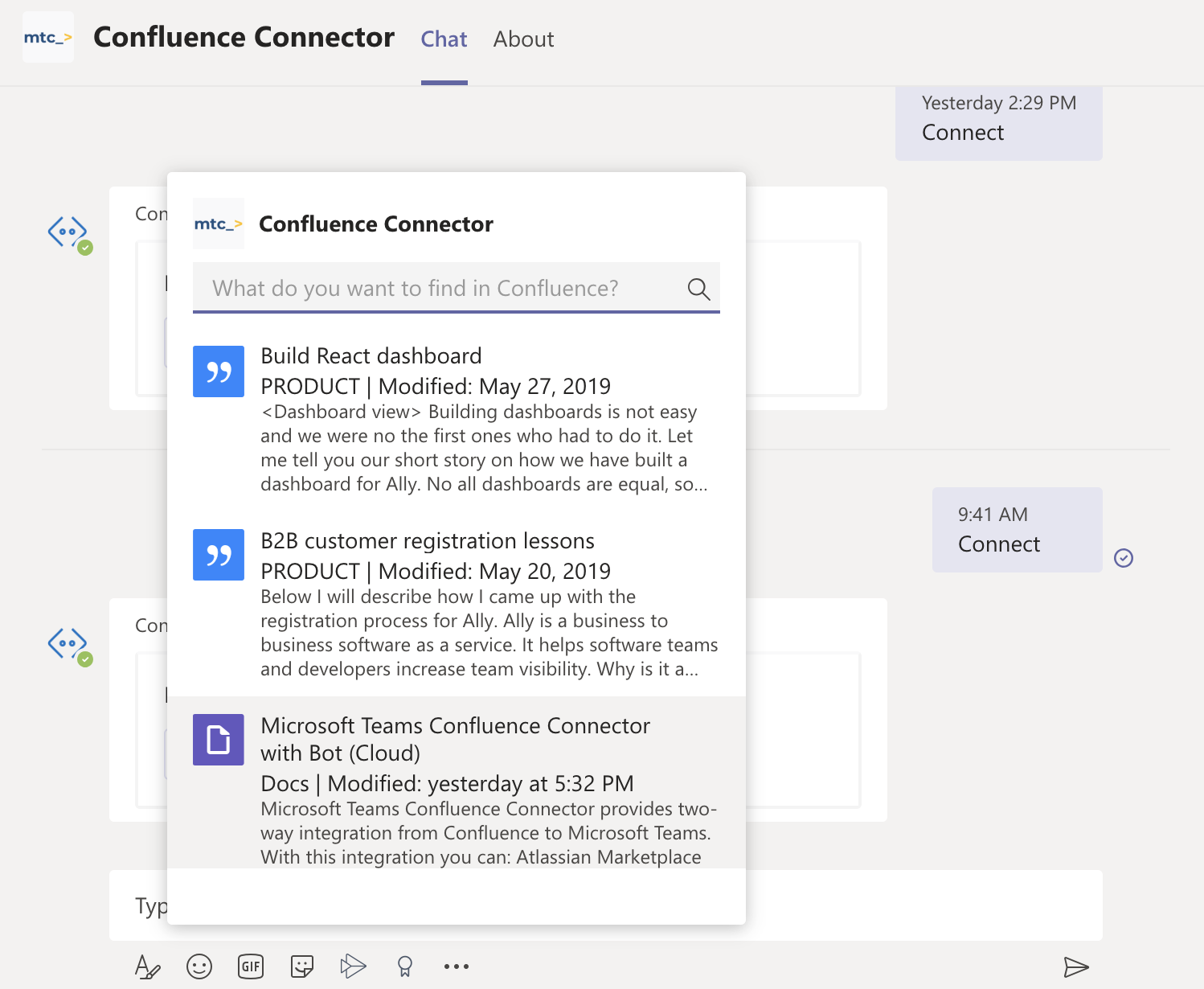 Advanced Microsoft Teams Confluence Connector for Confluence Cloud